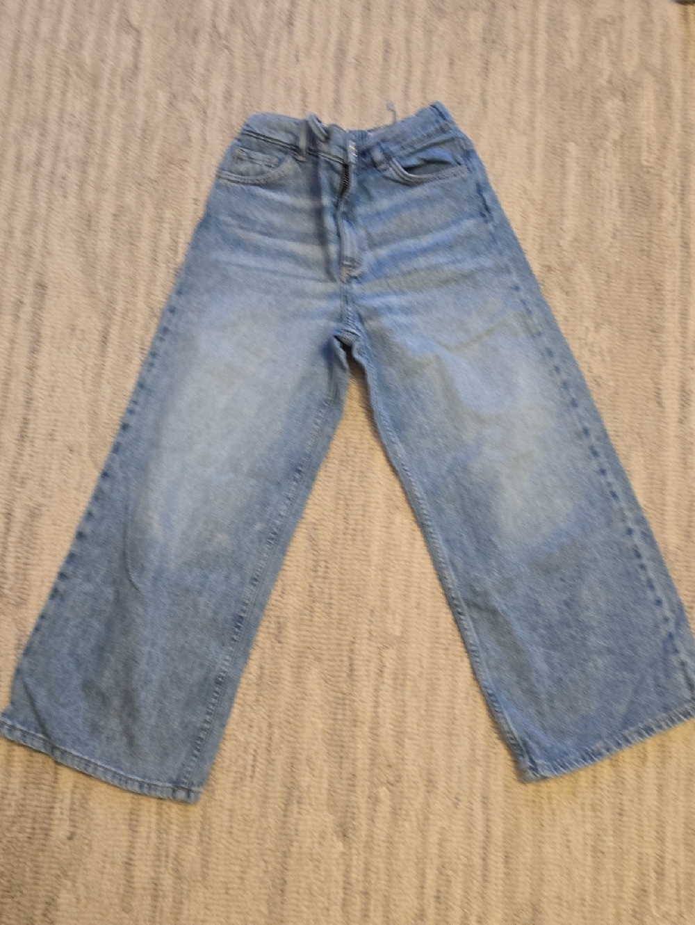 H&M Light Blue Wide Leg Kids Jeans